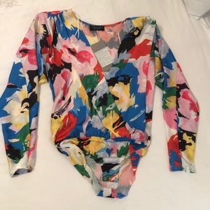 Zara Multicolored Body Suit NWT